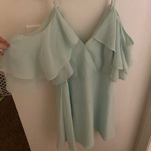 Mint LuLus Off the shoulder Dress!